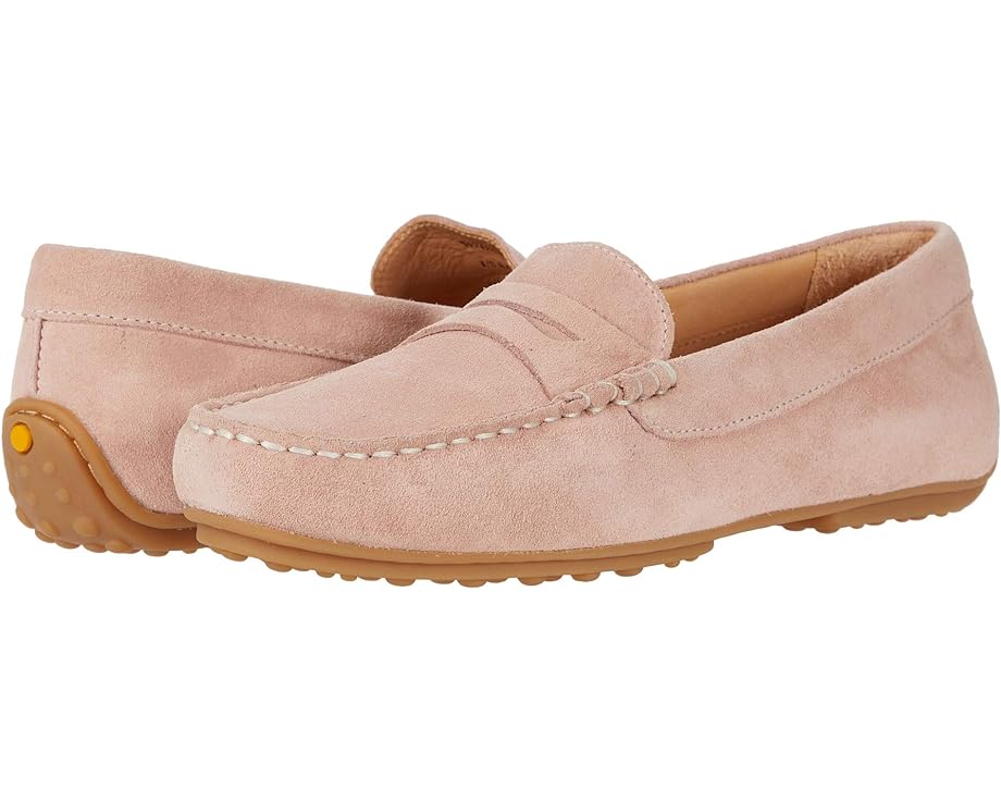 ba0015 laced serrated tan white sole suede sports men shoes Лоферы Samuel Hubbard Free Spirit For Her, цвет Petal Pink Suede/White Topstitch/Gum Sole