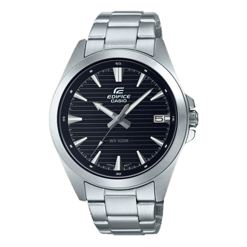 Часы Men's CASIO EDIFICE Series Minimalistic Business 100m Waterproof Watch Mens Silver Analog, цвет silver