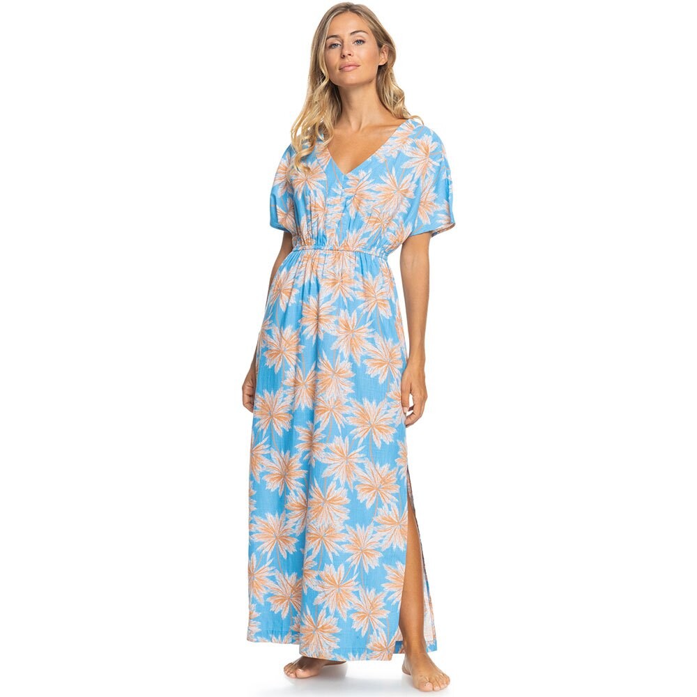 

Длинное платье Roxy Dynamite Girl Again Short Sleeve, синий