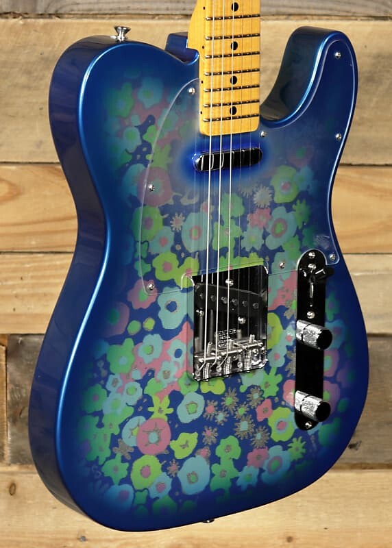 Электрогитара Fender Vintage Custom '68 Tele NOS Electric Guitar Blue Flower w/ Case накладка на гриф fender custom shop albert collins signature telecaster maple nos natural fender custom shop albert collins signature telecaster maple fingerboard nos natural