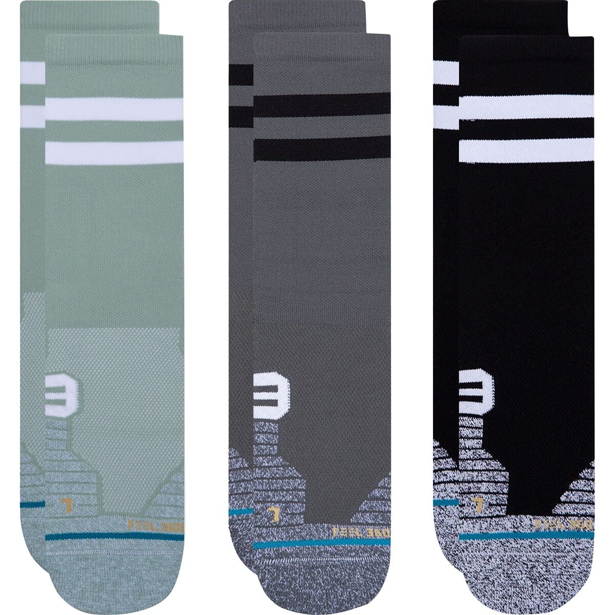 Носки для бега franchise crew — 3 шт. Stance, мультиколор compression stockings 6 pairs per set female running sports sock women sock
