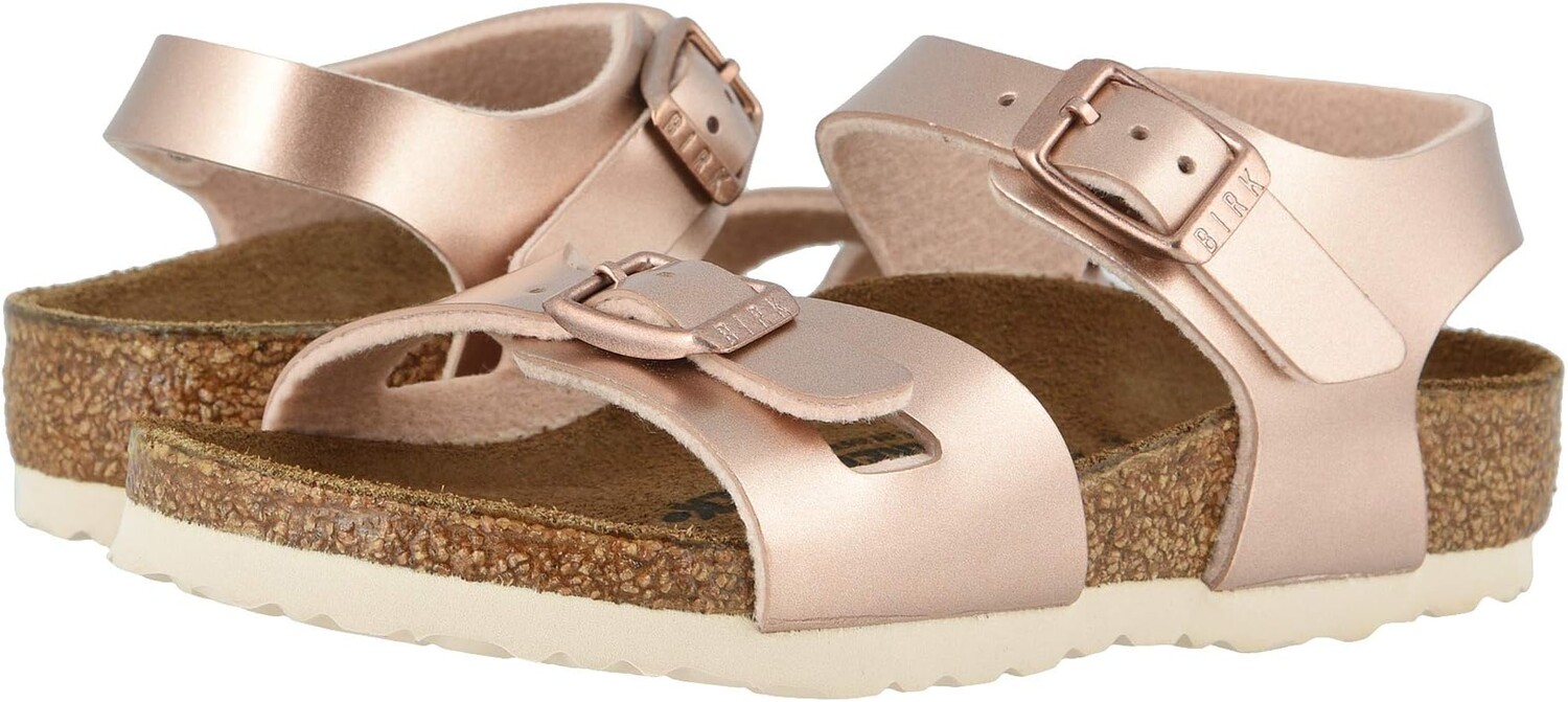 

Сандалии на плоской подошве Rio Birkenstock, цвет Electric Metallic Copper Birko-Flor
