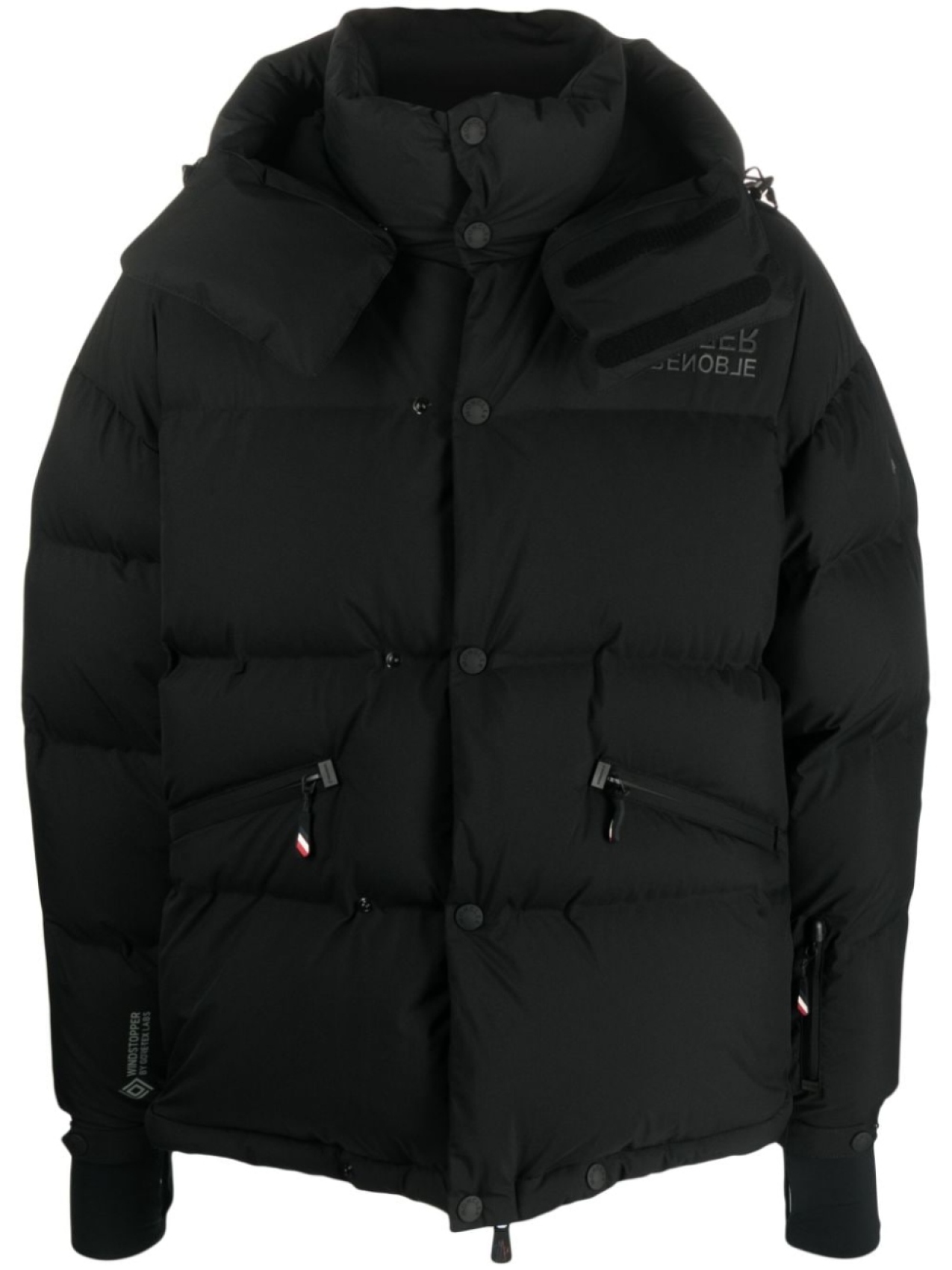 

Ляжный пуховик Coraia Moncler Grenoble, черный