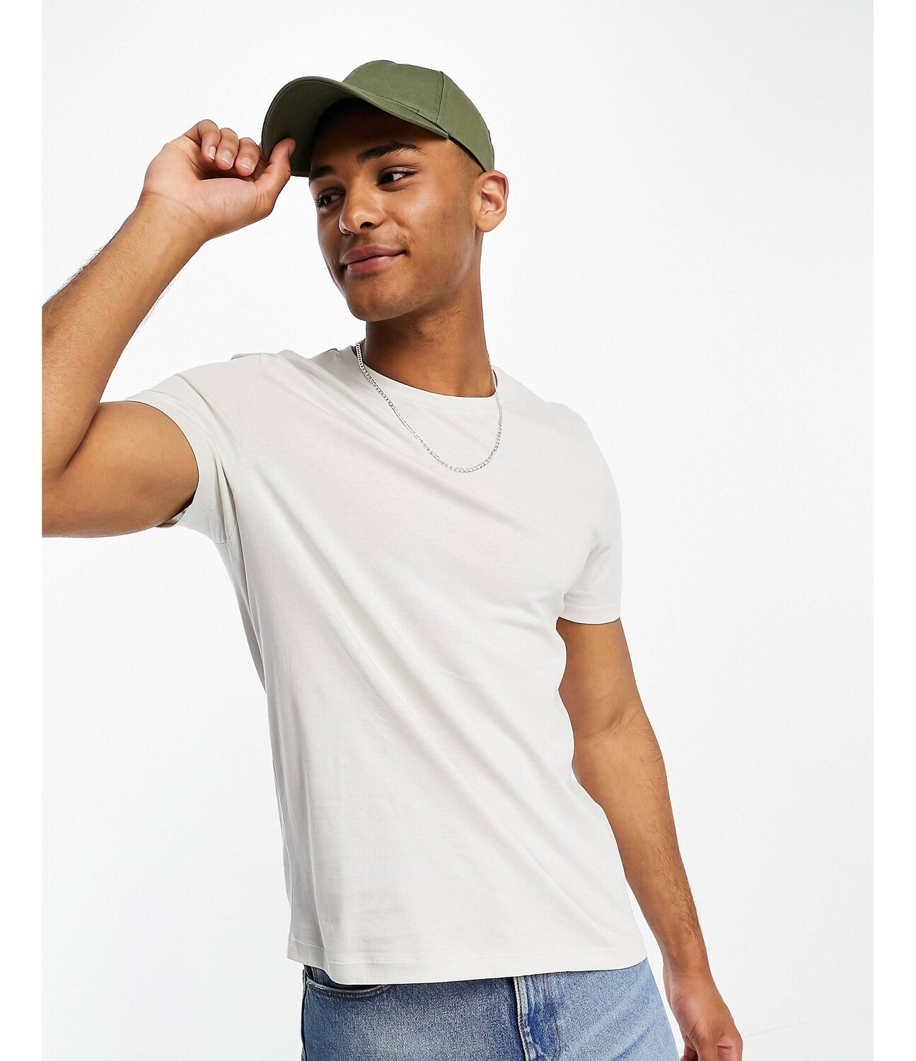 

Серая футболка с круглым вырезом ASOS DESIGN, Серый