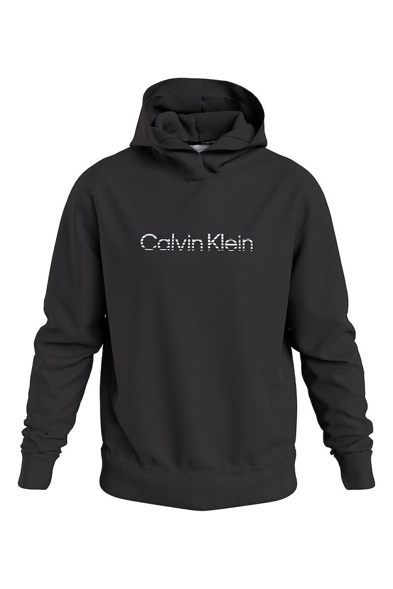

Худи с логотипом из органического хлопка Calvin Klein, черный