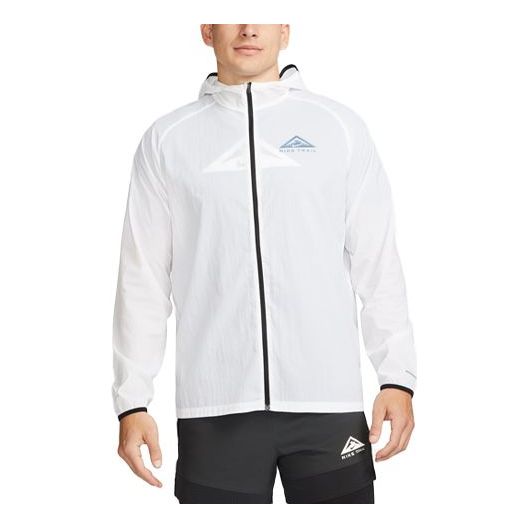 Куртка Nike Trail Aireez lightweight trail running jacket 'White', белый цена и фото