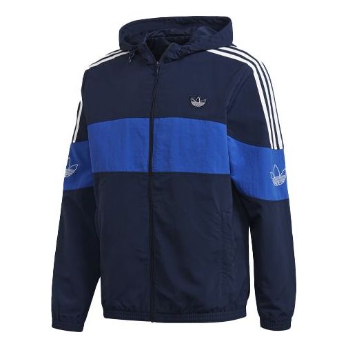 Куртка adidas originals Bandrix Wb Embroidered Logo Hooded Jacket Blue, синий