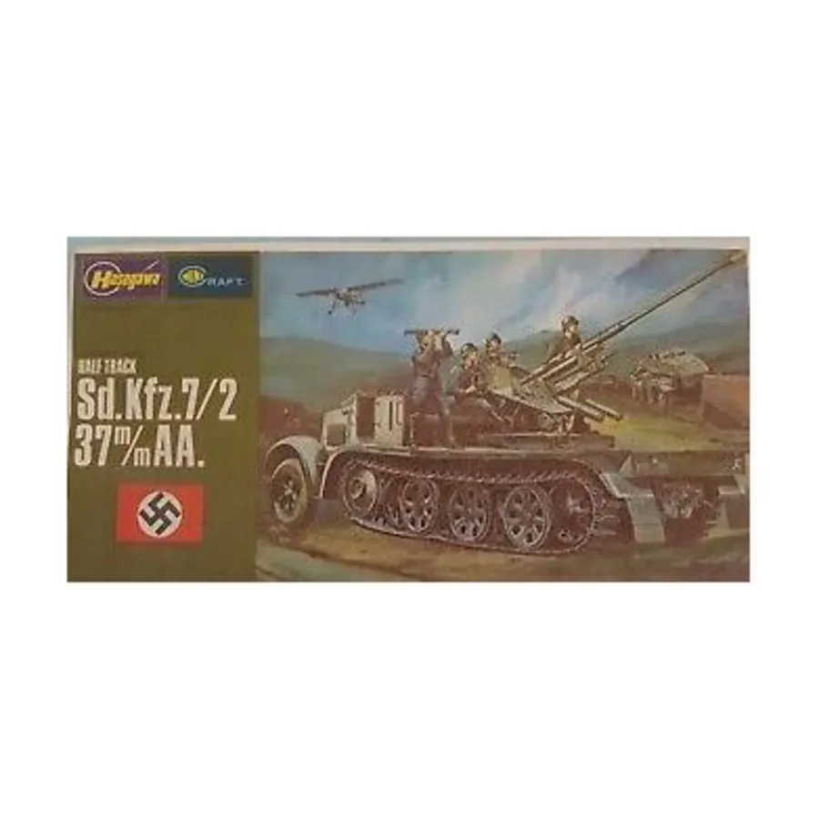

Sd.Kfz.7/2 37-мм зенитная артиллерийская установка., WWII Vehicle Miniatures (1:72) (Hasegawa)