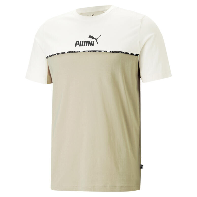 

Мужская футболка Essentials Block Tape PUMA Granola Beige