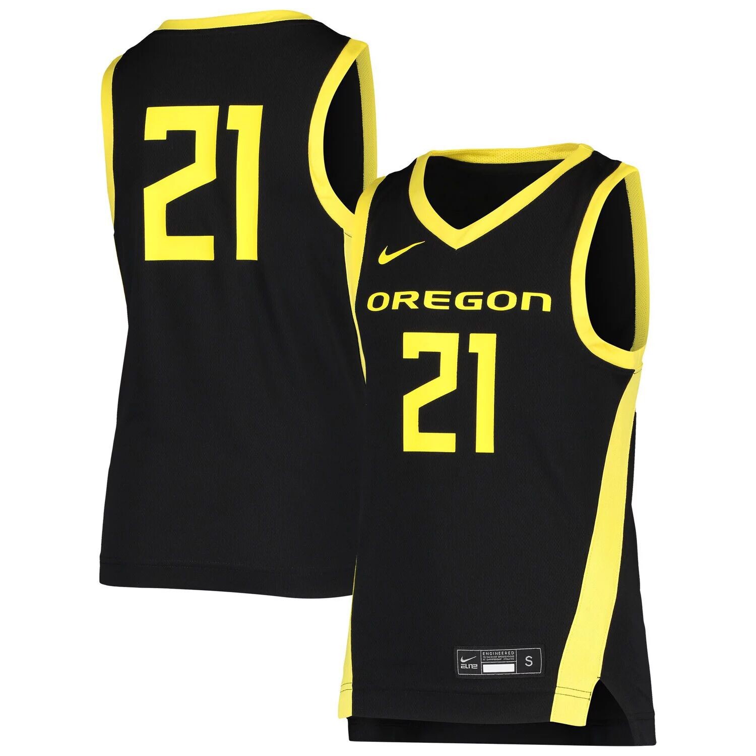 

Реплика молодежной баскетбольной майки Nike № 21 Black Oregon Ducks Team Nike
