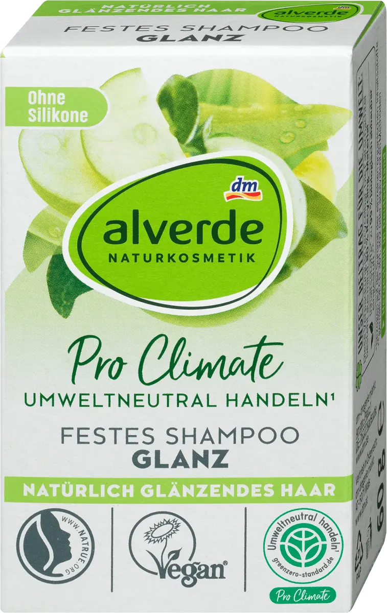 

Твердый шампунь для блеска 60 г. alverde NATURKOSMETIK