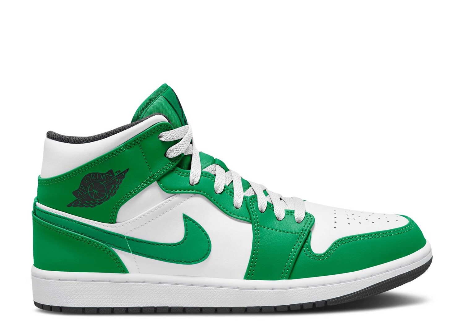 

Кроссовки Air Jordan Air Jordan 1 Mid 'Lucky Green', зеленый