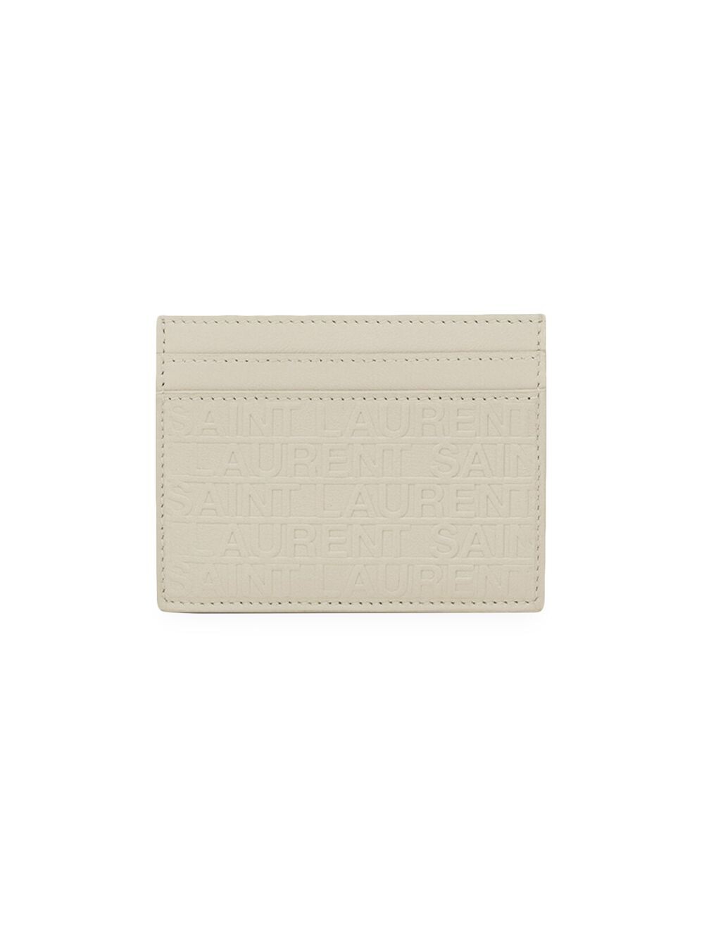 

Визитница из кожи с тиснением Saint Laurent