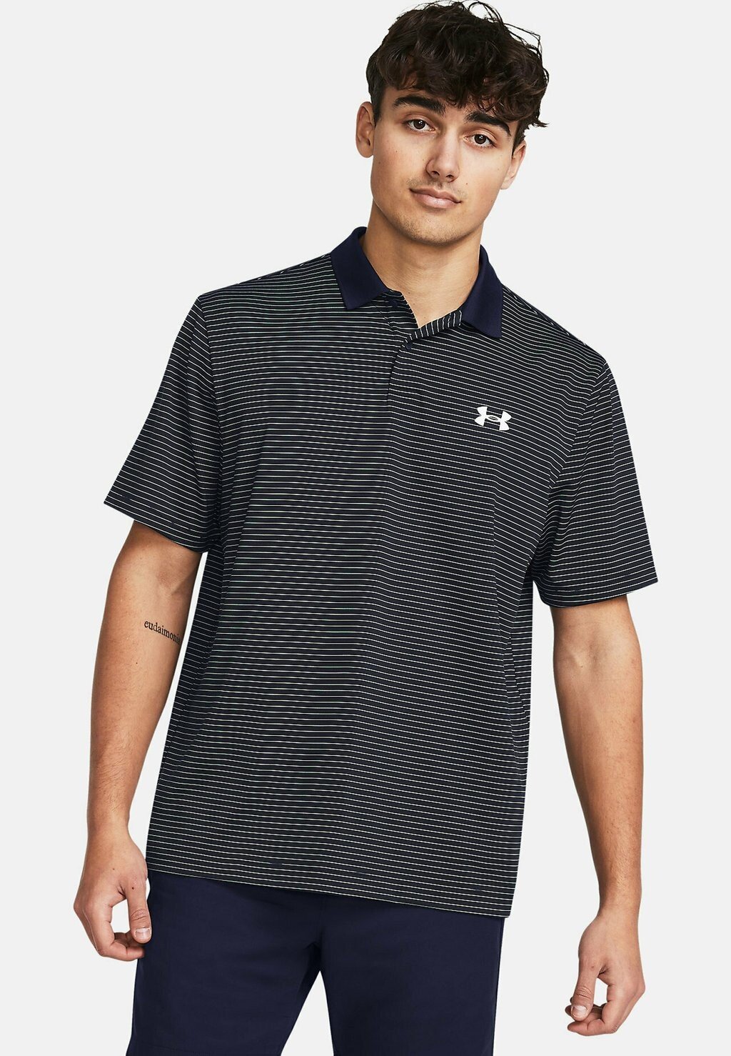 

Рубашка-поло SHORT SLEEVE STRIPE Under Armour, цвет midnight navy