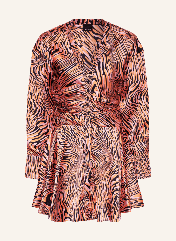

Атласное платье анчиз Pinko, черный