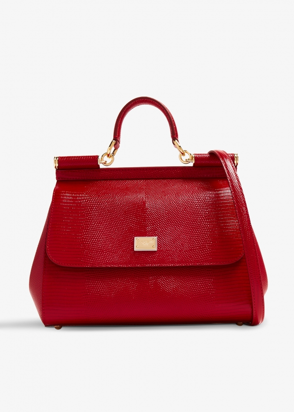 Сумка Dolce&Gabbana Large Sicily Handbag, красный
