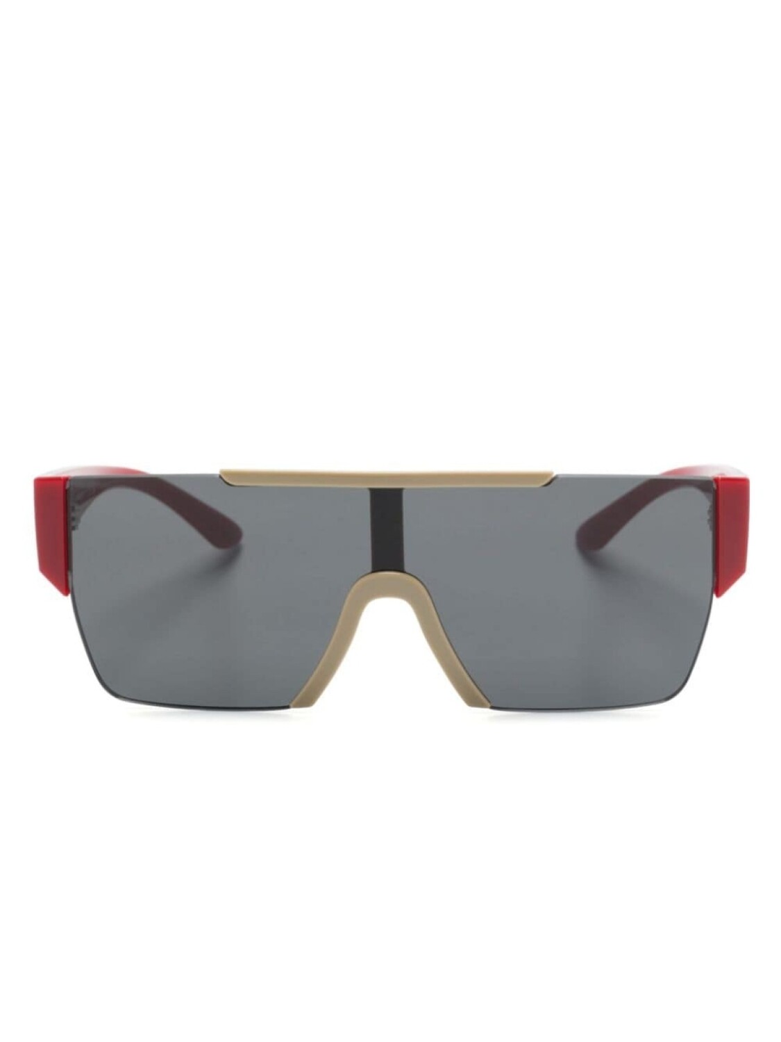 

Burberry Eyewear солнцезащитные очки без оправы, красный