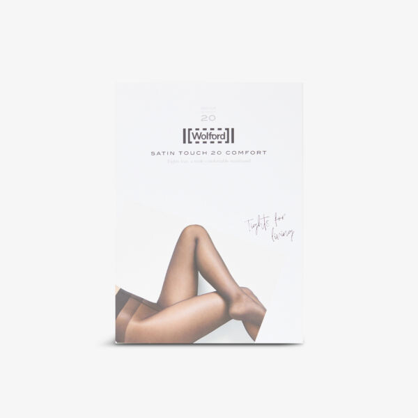 

Колготки эластичной вязки satin touch 20 Wolford, цвет honey