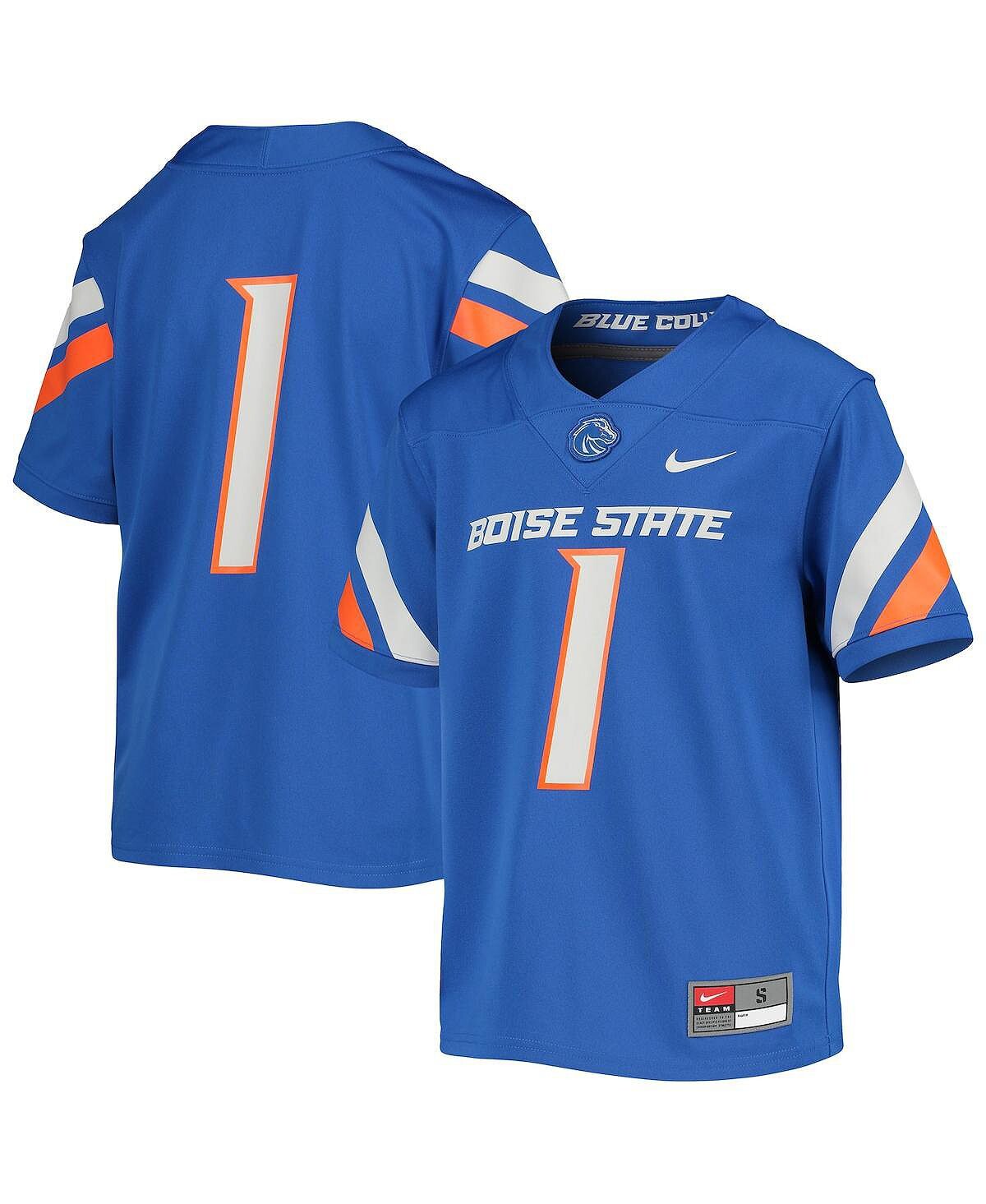 

Неприкасаемая футбольная майка Big Boys №1 Royal Boise State Broncos Nike