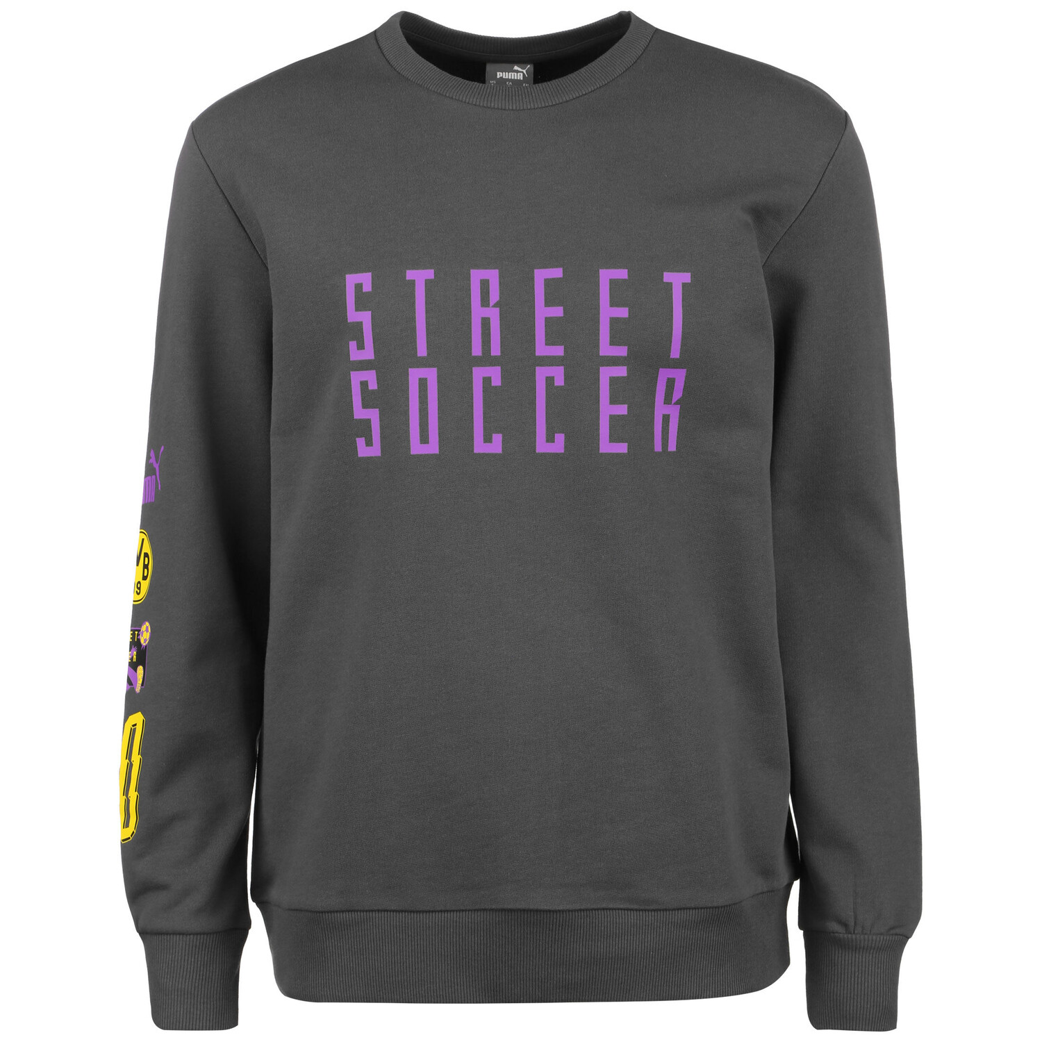 

Толстовка Puma Borussia Dortmund BVB Street Soccer Crew, цвет anthrazit/lila