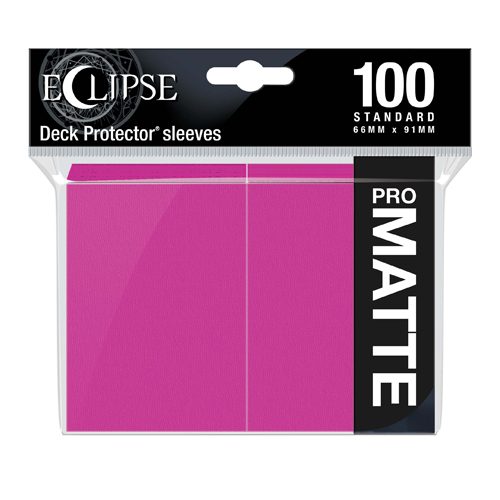 Чехол для карточек Eclipse Matte Standard Sleeves: Hot Pink (100) Ultra Pro цена и фото