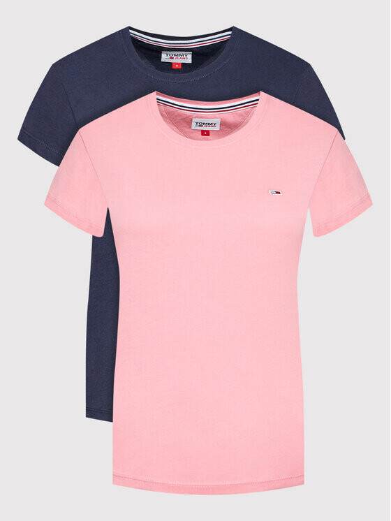 

Комплект из 2 футболок узкого кроя Tommy Jeans, мультиколор