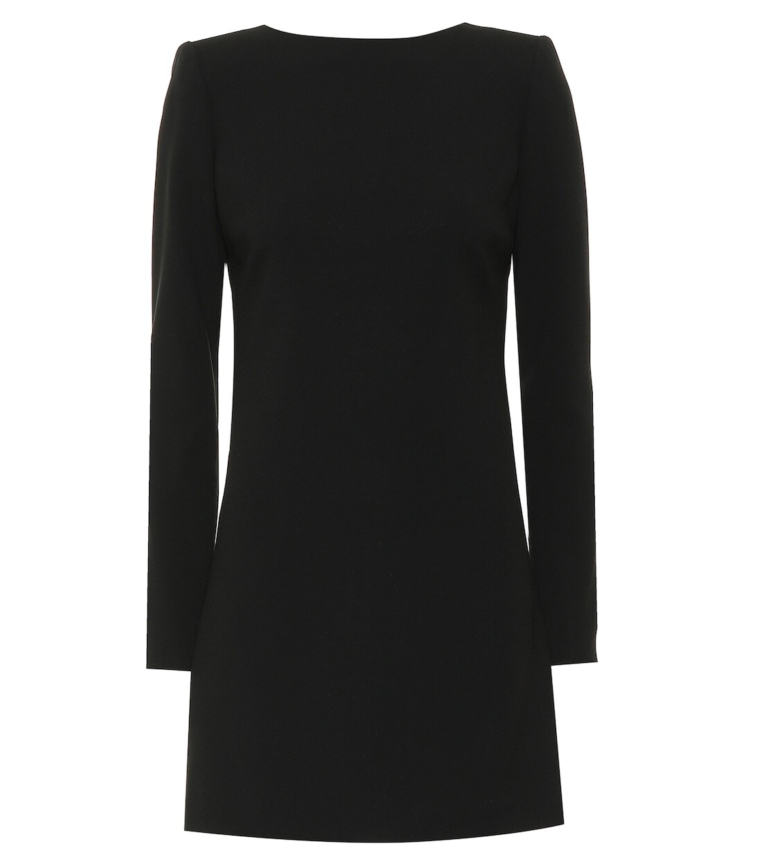 

Мини-платье из крепа SAINT LAURENT, черный