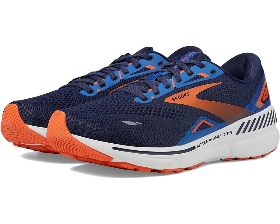 

Кроссовки Brooks Adrenaline GTS 23, цвет Peacoat/Orange/Surf The Web