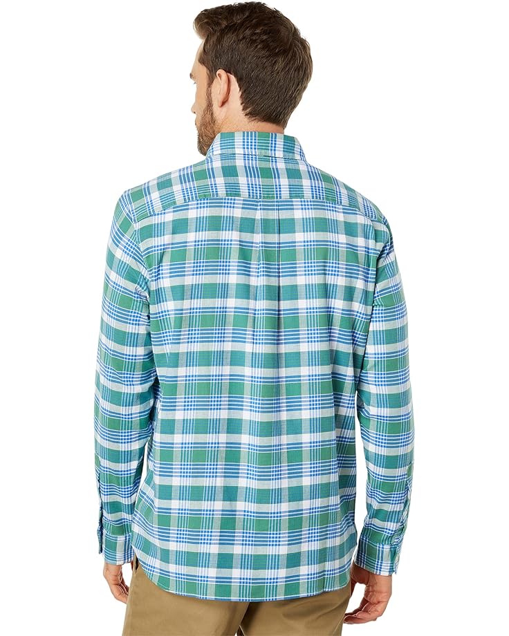 Рубашка Vineyard Vines Classic Fit Plaid Island Twill Shirt, цвет Starboard Green