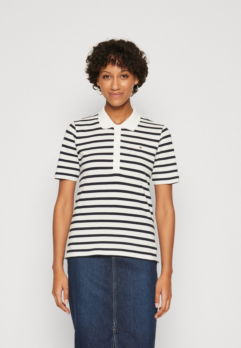 

Поло 1985 STRIPE Tommy Hilfiger, белый