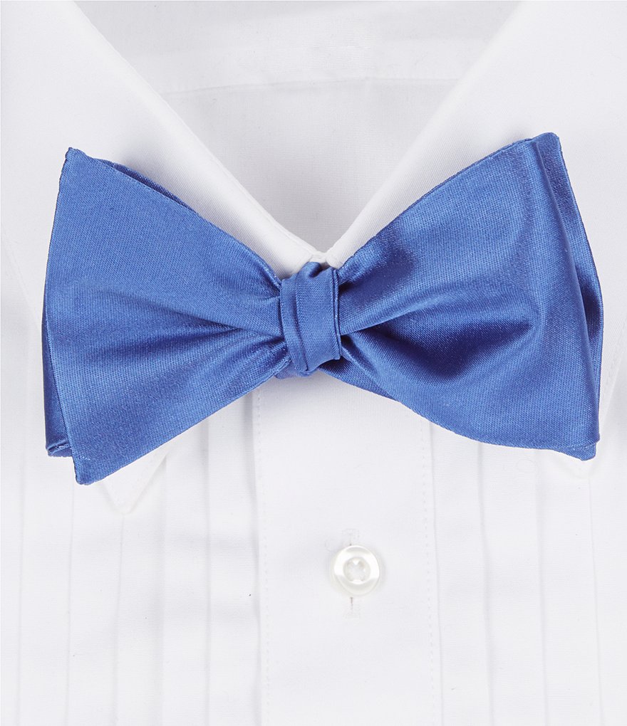 Классический шелковый галстук-бабочка Cremieux, синий