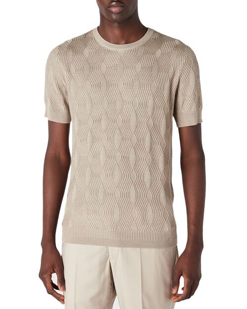 

Свитер с коротким рукавом Emporio Armani, цвет Tan/Beige