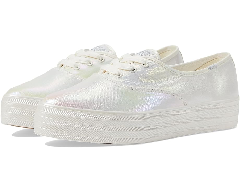 Кроссовки Keds Point Lace Up, цвет White Pearlized Textile