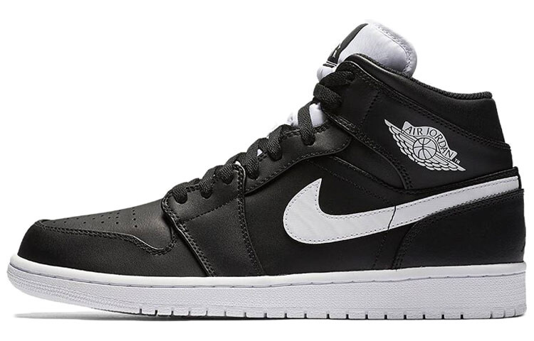 

Jordan 1 Retro Mid Черный Белый