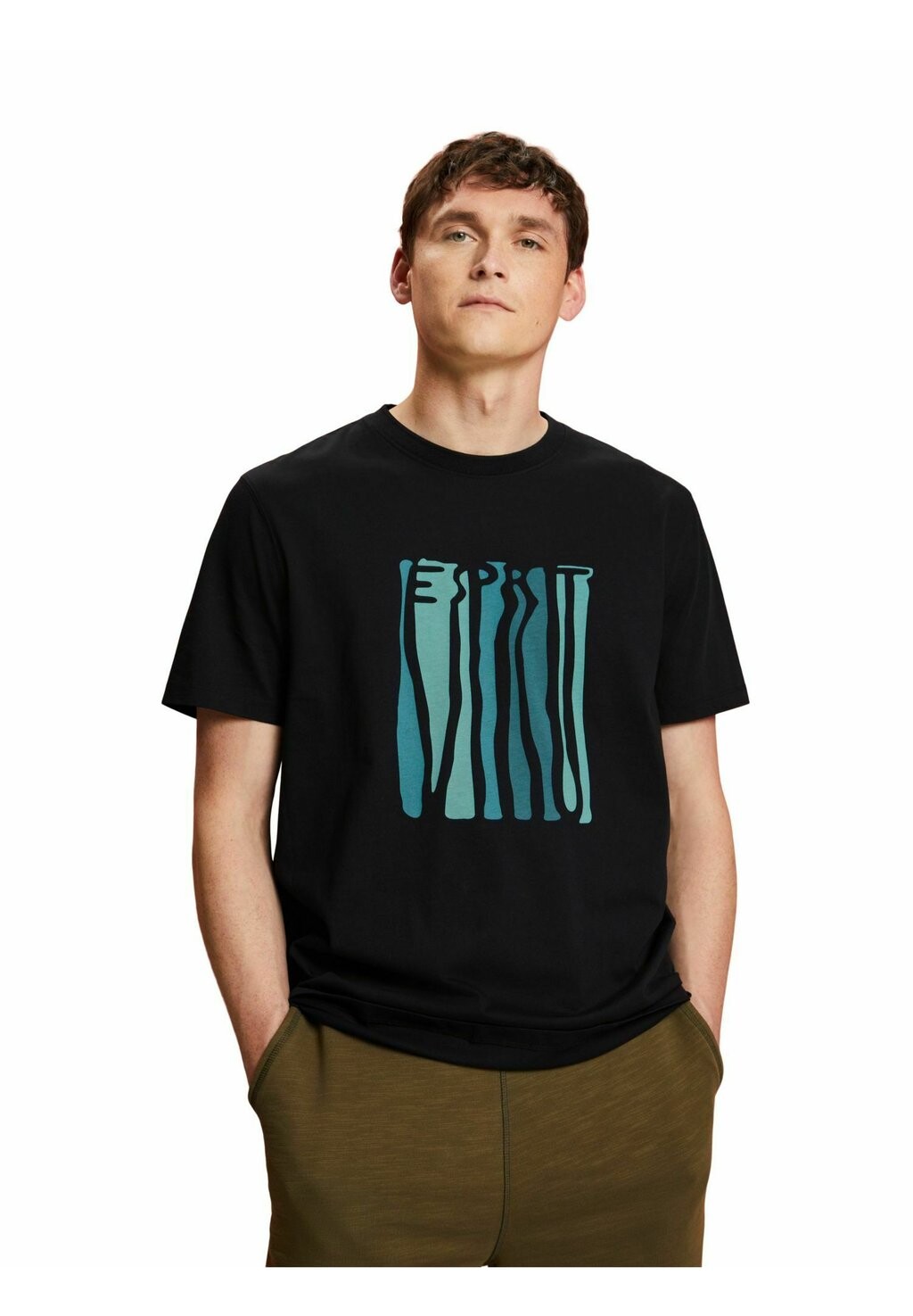 

Футболка с принтом Esprit, черный