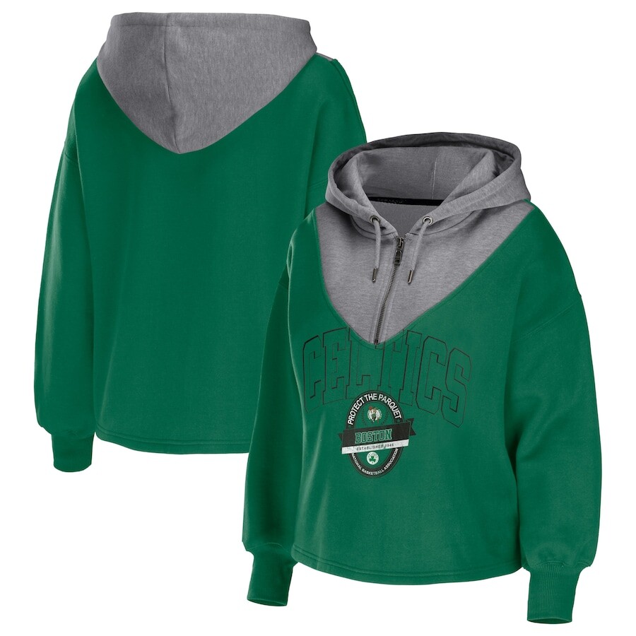 

Толстовка на молнии WEAR by Erin Andrews Boston Celtics, зеленый