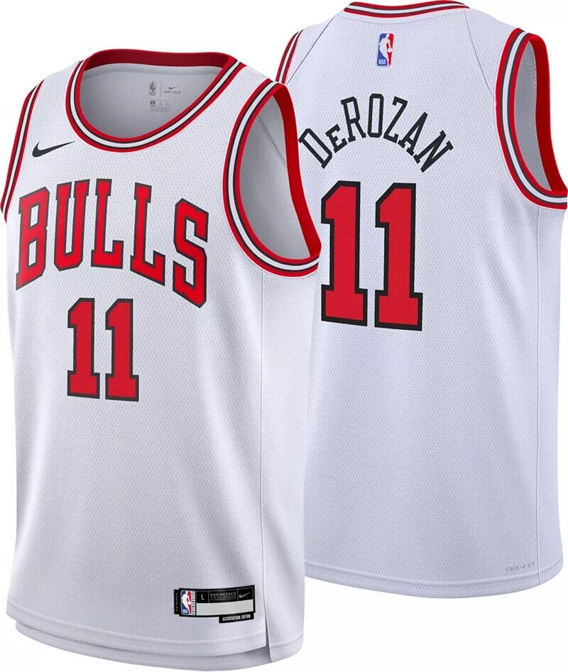 

Белая майка Nike Youth Chicago Bulls DeMar DeRozan #11 Swingman