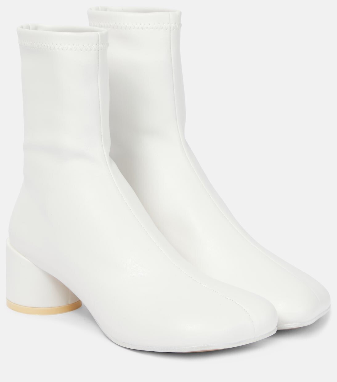 

Анатомические ботильоны из искусственной кожи Mm6 Maison Margiela, белый