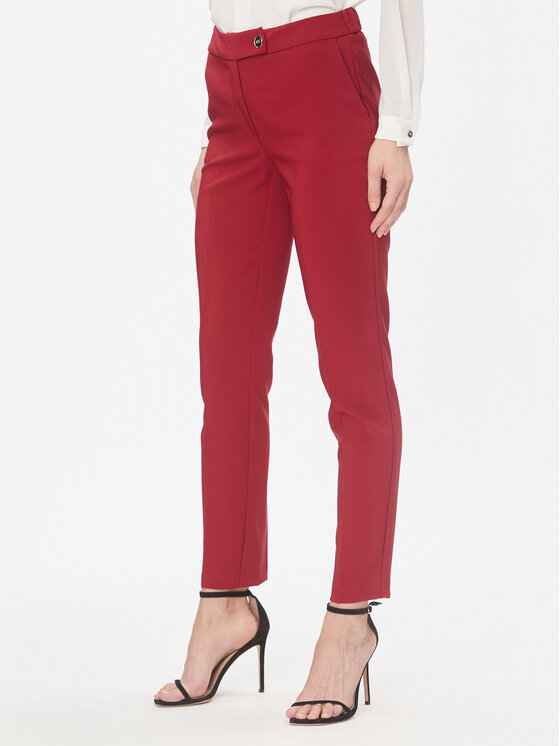 Тканевые брюки стандартного кроя Rinascimento, красный тканевые брюки стандартного кроя dkny красный