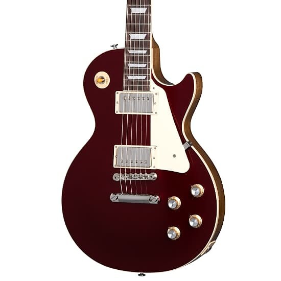 

Электрогитара Gibson - Les Paul Standard 60s Plain Top - Electric Guitar - Sparkling Burgundy - w/ Hardshell Case
