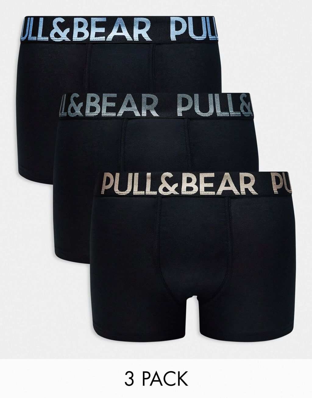

Набор из трех боксеров Pull&Bear синего, розового и серого цветов
