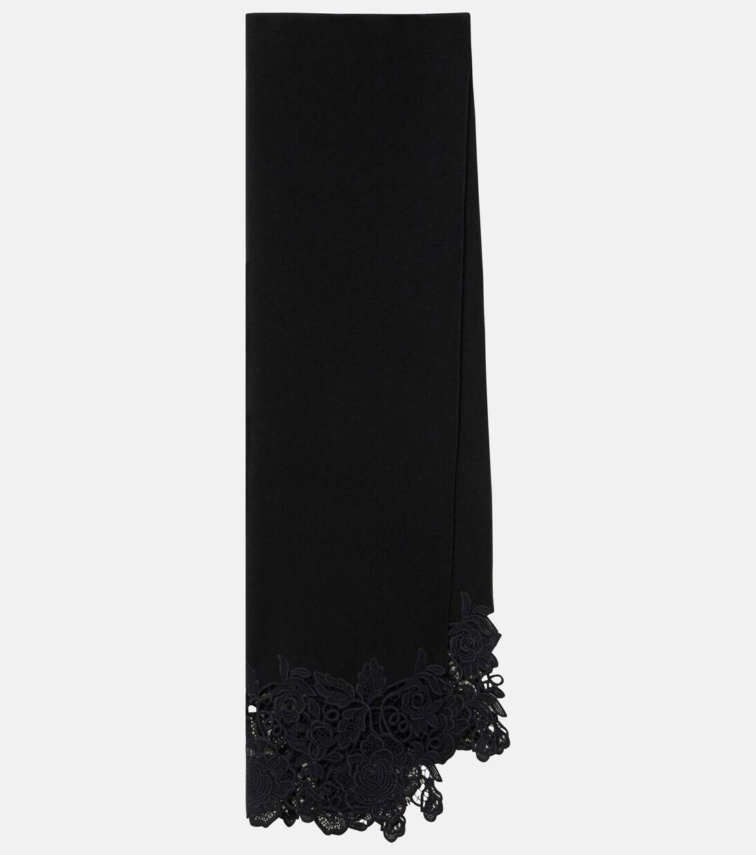 

Шарф из шерсти и кашемира Valentino, цвет nero/nero