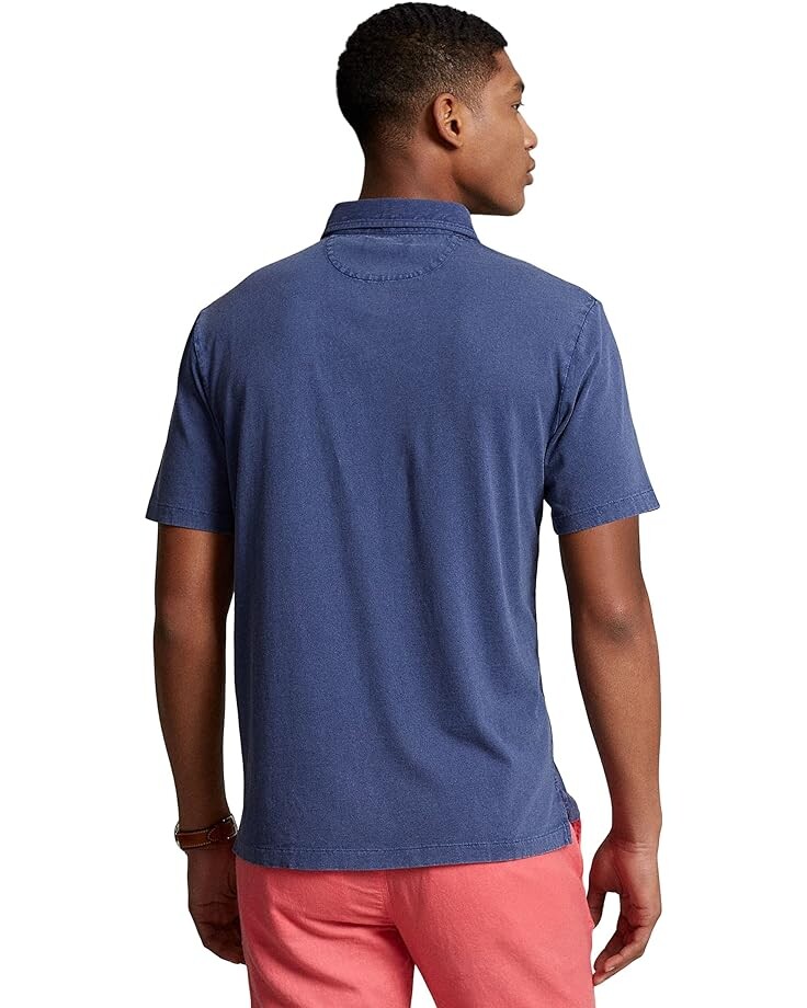 

Поло Polo Ralph Lauren Classic Fit Cotton-Linen Polo Shirt, цвет Light Navy