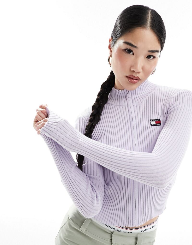 

Сиреневый кардиган на молнии Tommy Hilfiger