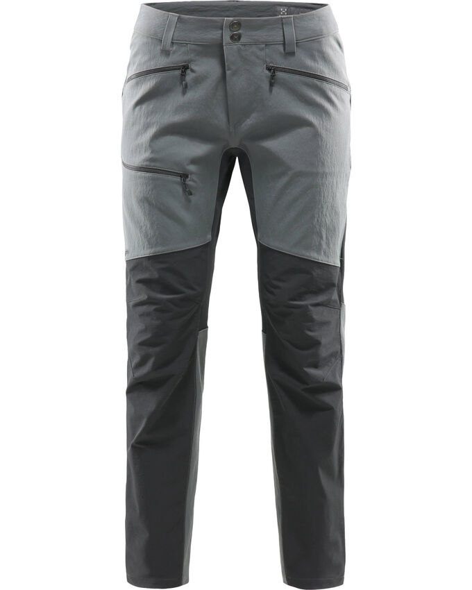 Походные брюки из прочной гибкой ткани Haglöfs, серый
