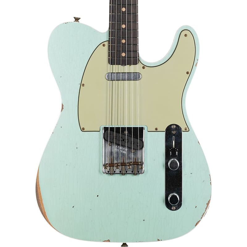 Электрогитара Fender Custom Shop 60's Telecaster Custom Relic - Surf Pearl электрогитара fender telecaster 2023 surf green with custom hardware