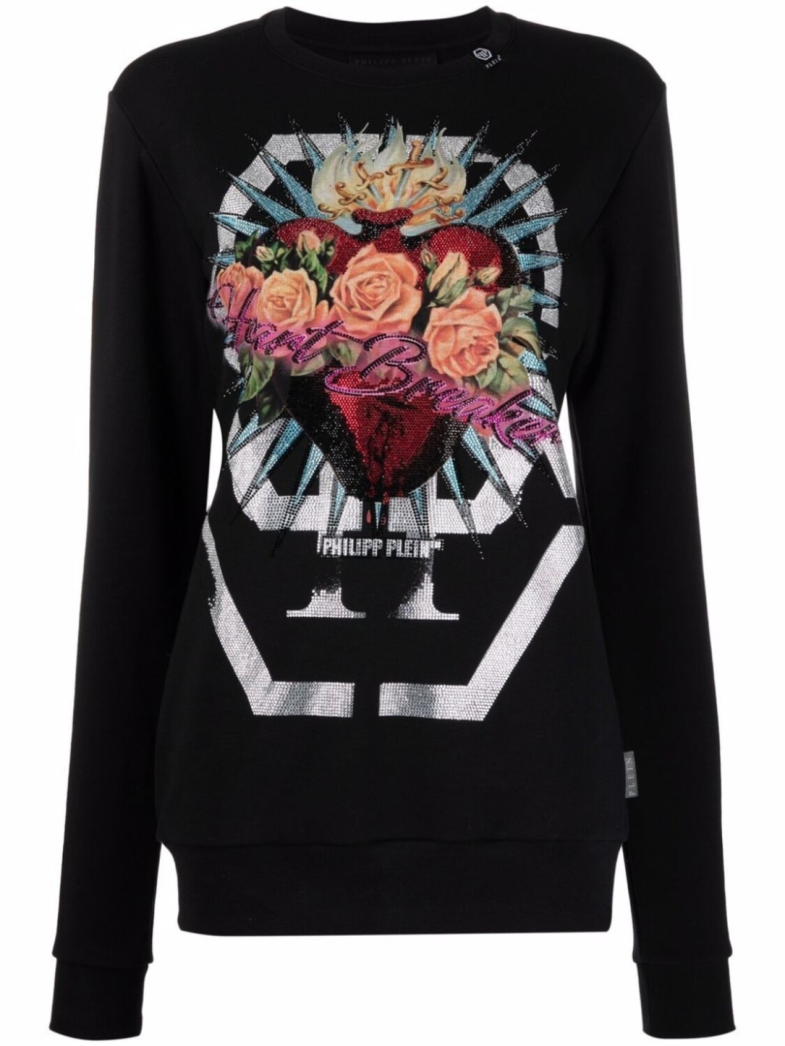 

Philipp Plein толстовка Heart Breaker с логотипом, черный