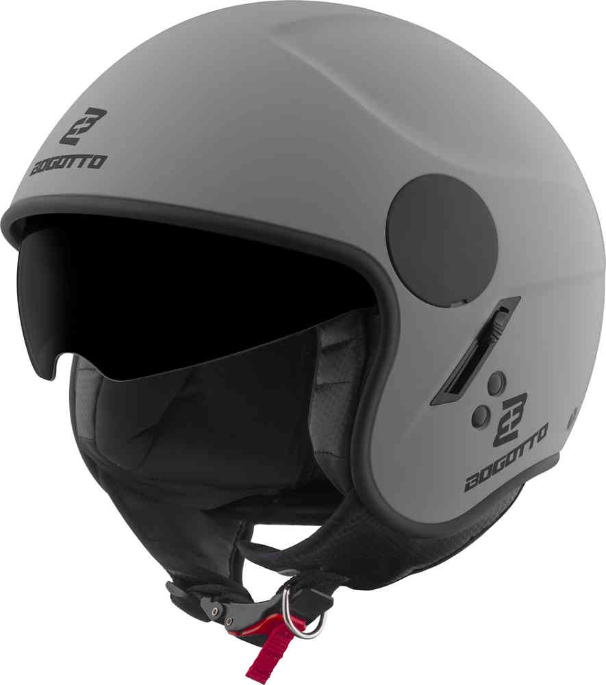 H595 Реактивный шлем SPN Bogotto, серый мэтт