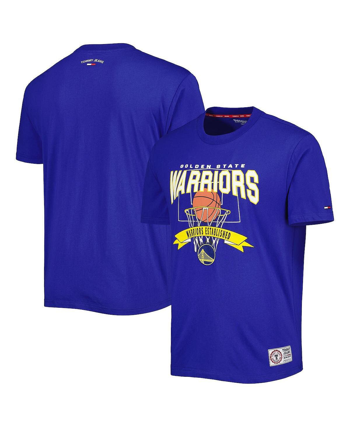

Мужская футболка Royal Golden State Warriors Tim со щитом Tommy Jeans