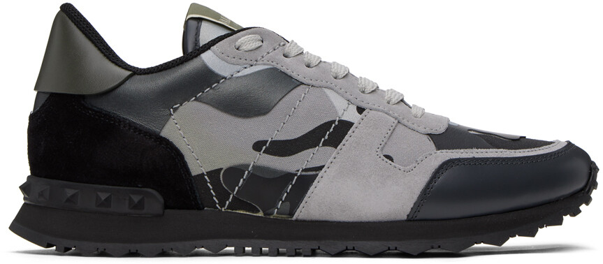 

Черно-серые кроссовки Rockrunner Valentino Garavani